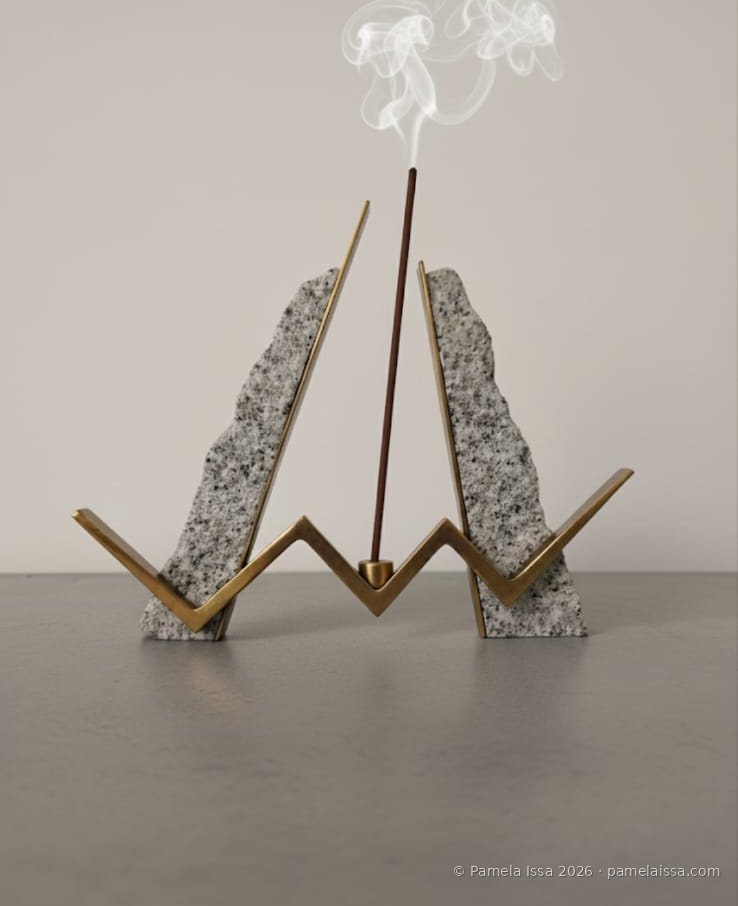 Porte-encens, l’objet, design original de Pamela Issa